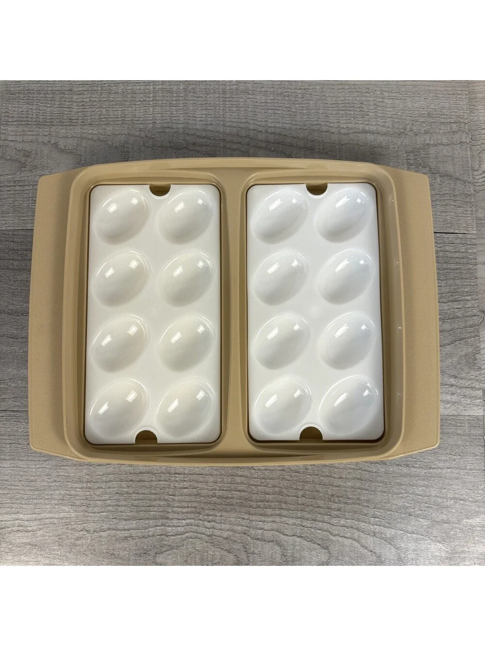 Vintage Tupperware Deviled Egg Carrier Set #1 (723-4, 722-1 & Inserts)